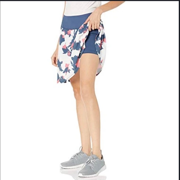 PUMA A Line Women's Size XL PWRSHAPE Floral Golf Skirt Dark Denim 18 Inch Sports - Picture 2 of 10